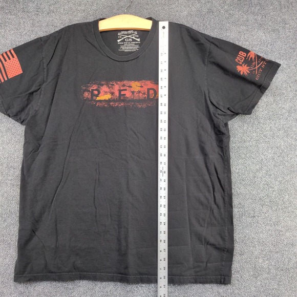 Grunt Style Men's R.E.D. T Shirt Black Size 3XL Remember Everyone Deployed - Picture 9 of 11